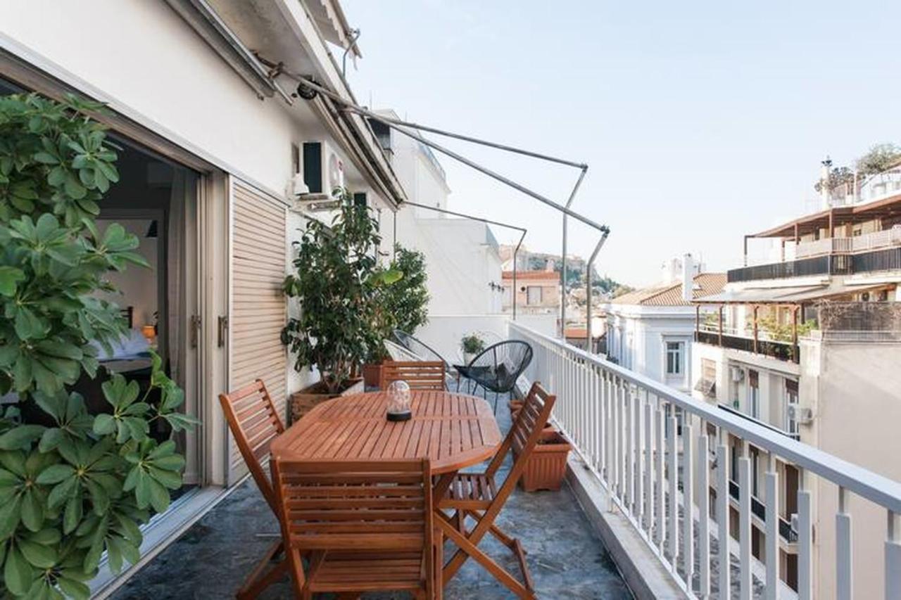 雅典A Masterpiece In Plaka With Big Balcony And Acropolis View公寓 外观 照片